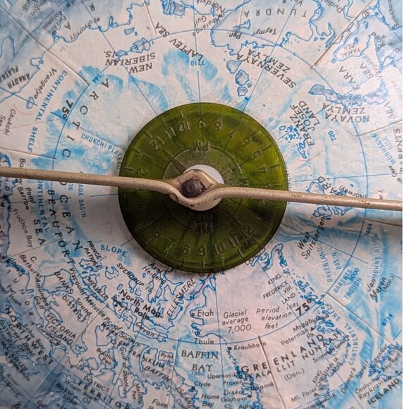 ✨ Vintage Replogle 12” World Ocean Series Globe – Raised Relief – 1970s - Picture 7 of 9